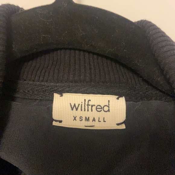 ARITZIA WILFRED Diderot Black Sweater Open-Front Cocoon Cardigan - Picture 6 of 7